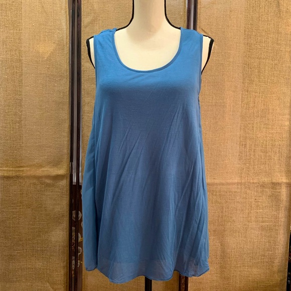 Monoreno Sleeveless Top- Blue - Picture 8 of 12